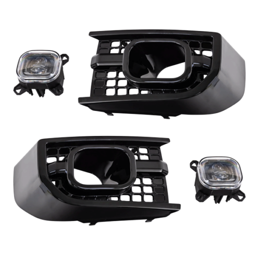 Front Square DRL Intakes Pair